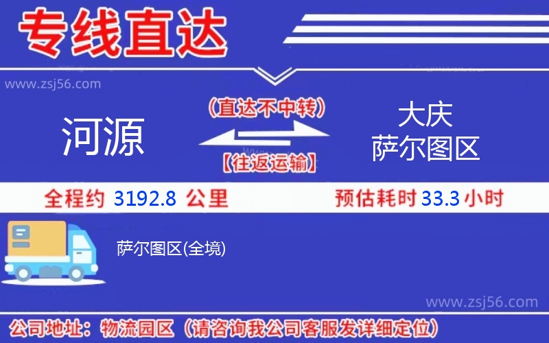 河源到大慶薩爾圖區(qū)物流公司 河源到大慶薩爾圖區(qū)物流公司